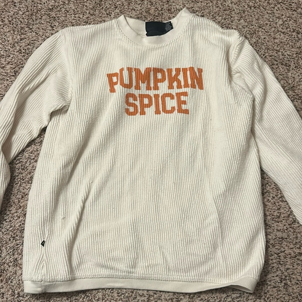 Pumpkin Spice Corded Sweater